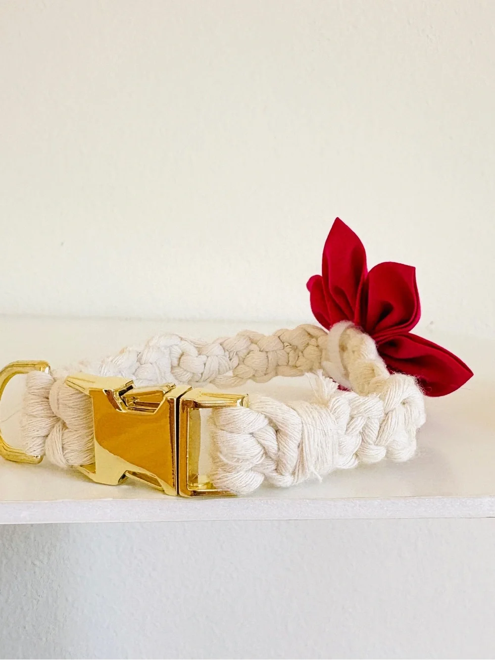 Handmade by Zink & Dot- Removable Pet Collar Floral Accessory